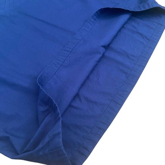 Maeve Sonja Anthropologie Top Blouse Size 4 Blue Embroidery Puffed Sleeves - Picture 7 of 10